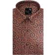 Print Brown Shirt : Party