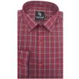 Checks Maroon Shirt : Business