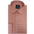 Checks Peach Shirt : Business