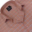Checks Peach Shirt : Business
