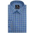 Checks Blue Shirt : Business