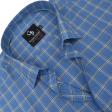 Checks Blue Shirt : Business