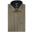 Stripes Khakhi Shirt : Business