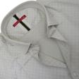 Print Cream Shirt : Slim