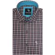 Checks Maroon Shirt : Business