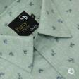 Print Green Shirt : Party