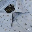 Print Blue Shirt : Party