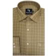 Checks Fawn Shirt : Business