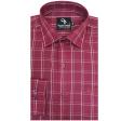 Checks Maroon Shirt : Business