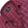 Checks Maroon Shirt : Business