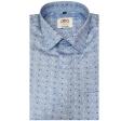 Print Blue Shirt : Ditto