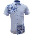 Handpainted Blue Shirt : Ditto