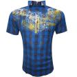 Handpainted Blue Shirt : Ditto