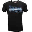 Print Black T-shirt : Itutu (Slim Fit)