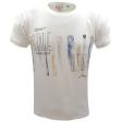 Print White T-shirt : Itutu (Slim Fit)