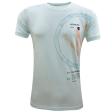 Print Aqua Blue T-shirt : Itutu (Slim Fit)