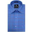 Checks Blue Shirt : Business