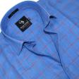 Checks Blue Shirt : Business