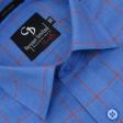Checks Blue Shirt : Business