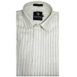 Stripes Light Green Shirt : Business