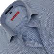 Self Design Dark Blue Shirt : Slim
