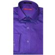 Self Design Purple Shirt : Slim