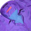 Self Design Purple Shirt : Slim
