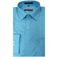 Self Design Blue Shirt : Slim