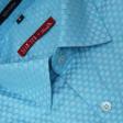 Self Design Blue Shirt : Slim