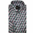 Print Green Shirt : Party