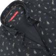 Print Black Shirt : Slim