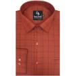 Checks Rust Shirt : Business