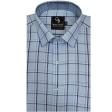 Checks Blue Shirt : Business