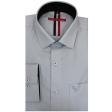 Self Design Gray Shirt : Slim