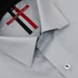 Self Design Gray Shirt : Slim