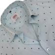 Print Blue Shirt : Ditto