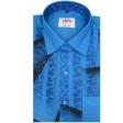 Handpainted Aqua Blue Shirt : Ditto