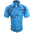 Handpainted Aqua Blue Shirt : Ditto