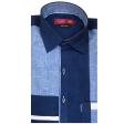 Combination Navy Blue Shirt : Ditto