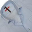 Self Design Blue Shirt : Slim