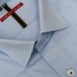 Self Design Blue Shirt : Slim