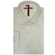 Self Design Cream Shirt : Slim