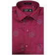 Self Design Maroon Shirt : Business