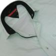 Self Design Aqua Blue Shirt : Slim