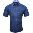 Combination Navy Blue Shirt : Ditto
