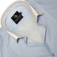 Self Design Light Blue Shirt : Business