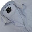 Self Design Light Blue Shirt : Business