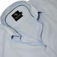 Self Design Light Blue Shirt : Business