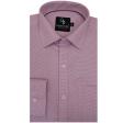 Self Design Mauve Shirt : Business