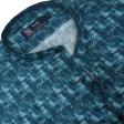 Print Blue Shirt : Party